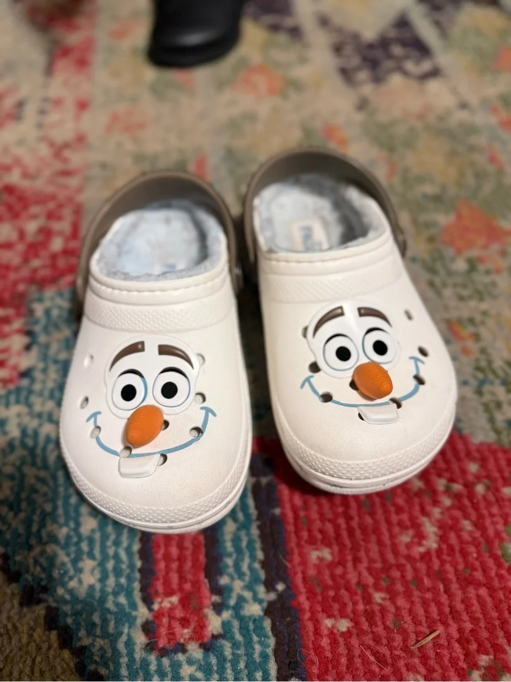 Crocs Kids White Olaf Character Clog Shoes c11